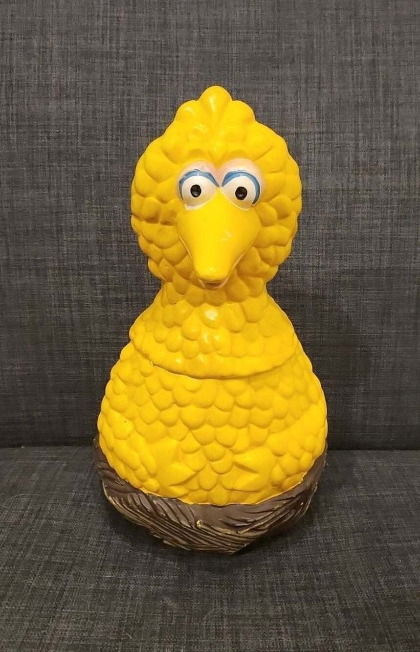 Vintage Sesame Street Big Bird Ceramic Cookie Jar